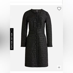 J.crew collection lade sequin tweed dress